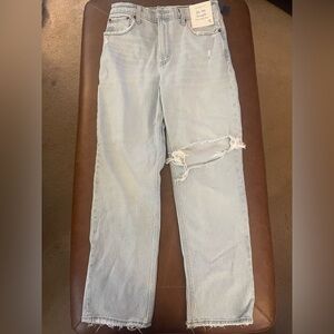 Abercrombie & Fitch Light Blue Distressed Women’s Jeans